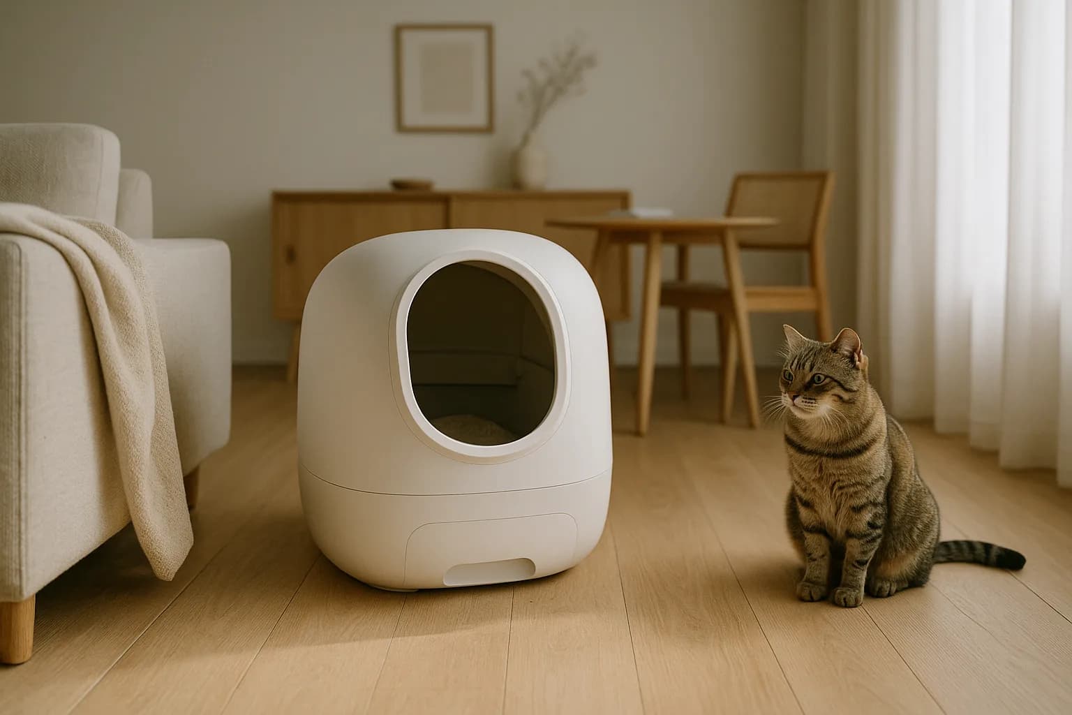 Comment les litières automatiques influencent-elles le comportement des chats ?