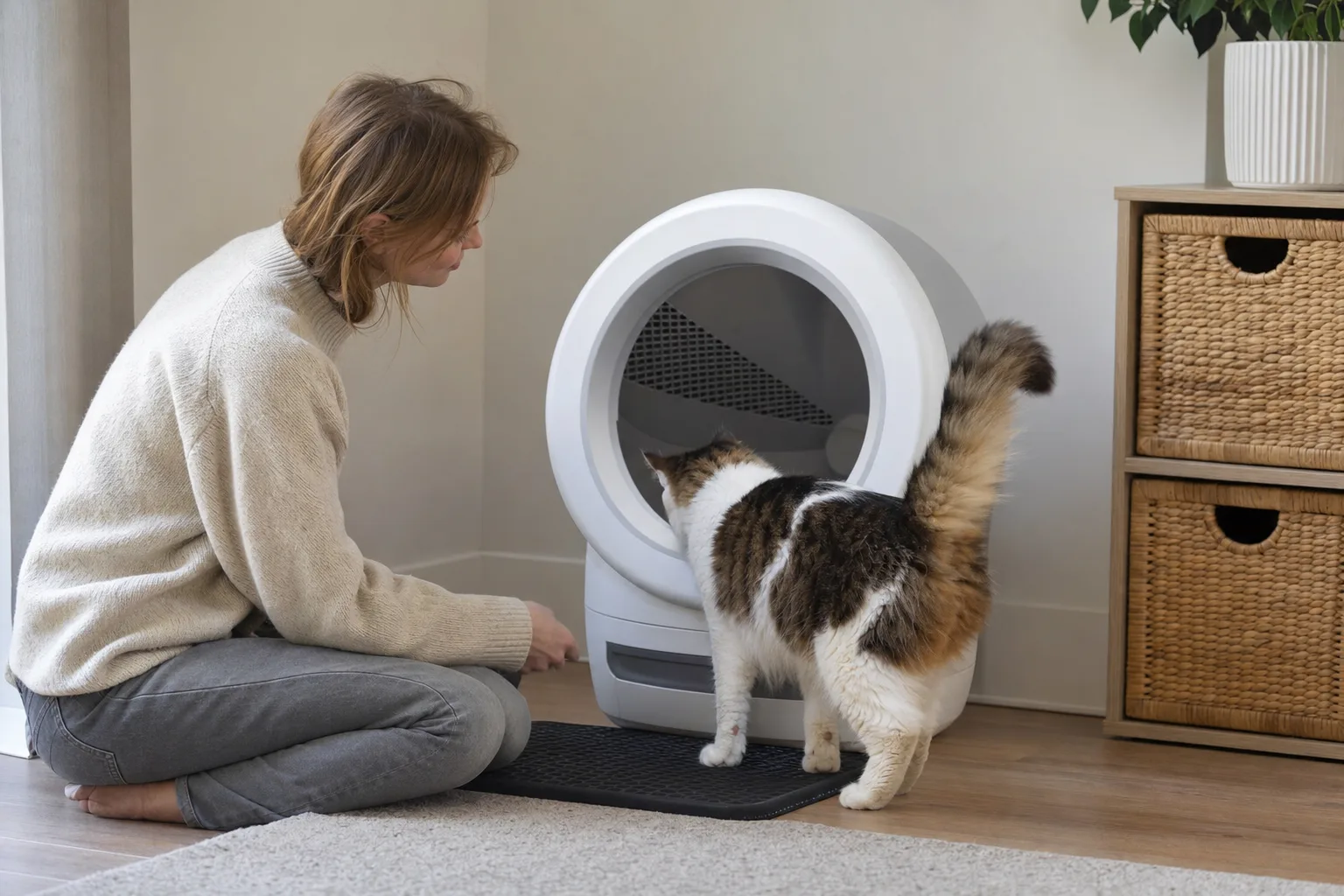 Comment préparer votre chat à l'utilisation d'une litière automatique ? — Choisir le Bon Emplacement : Une Étape Cruciale