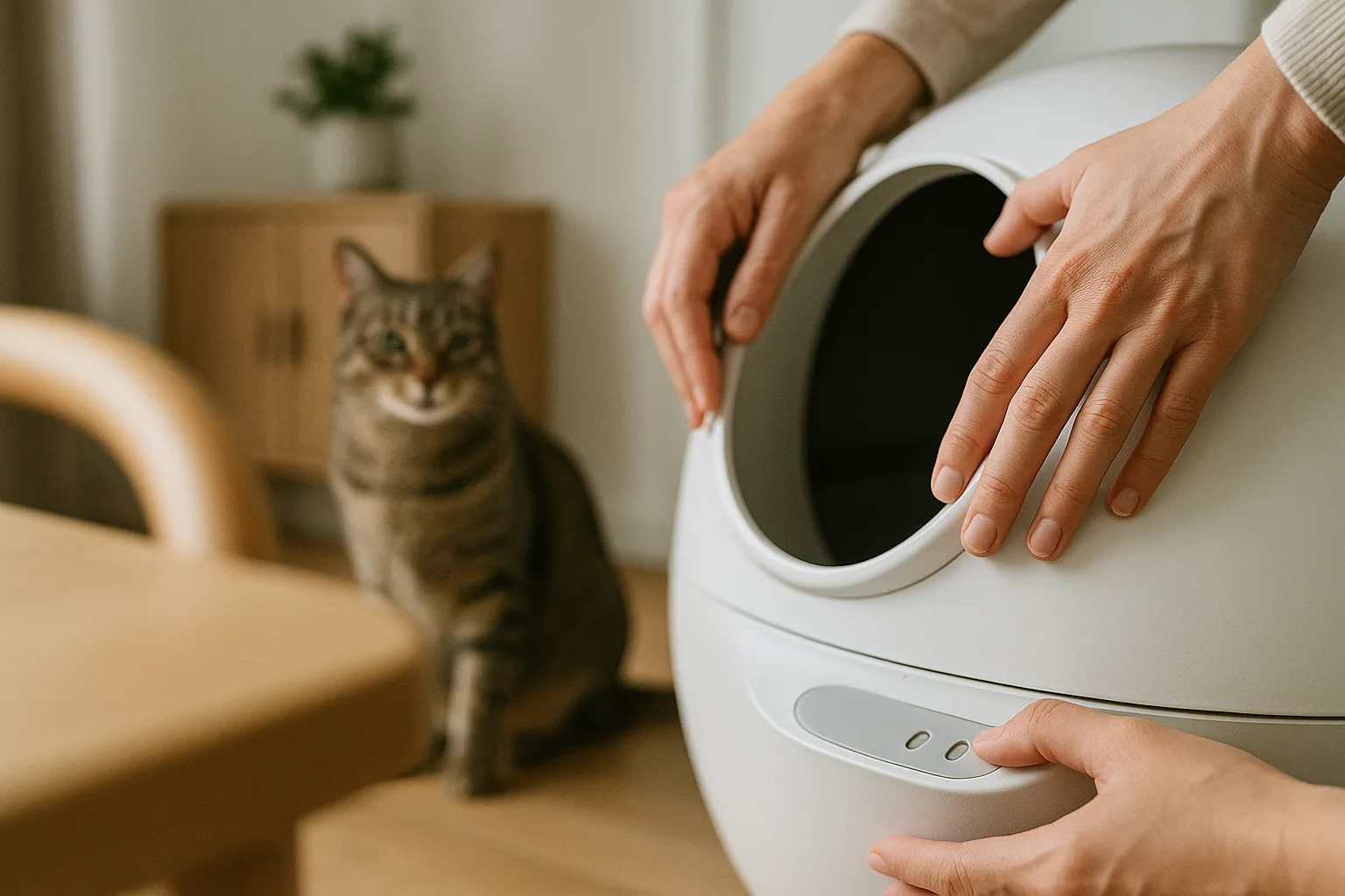 Comment configurer votre litière automatique pour un chat effrayé ? — Choisir le Bon Emplacement pour la Litière Automatique