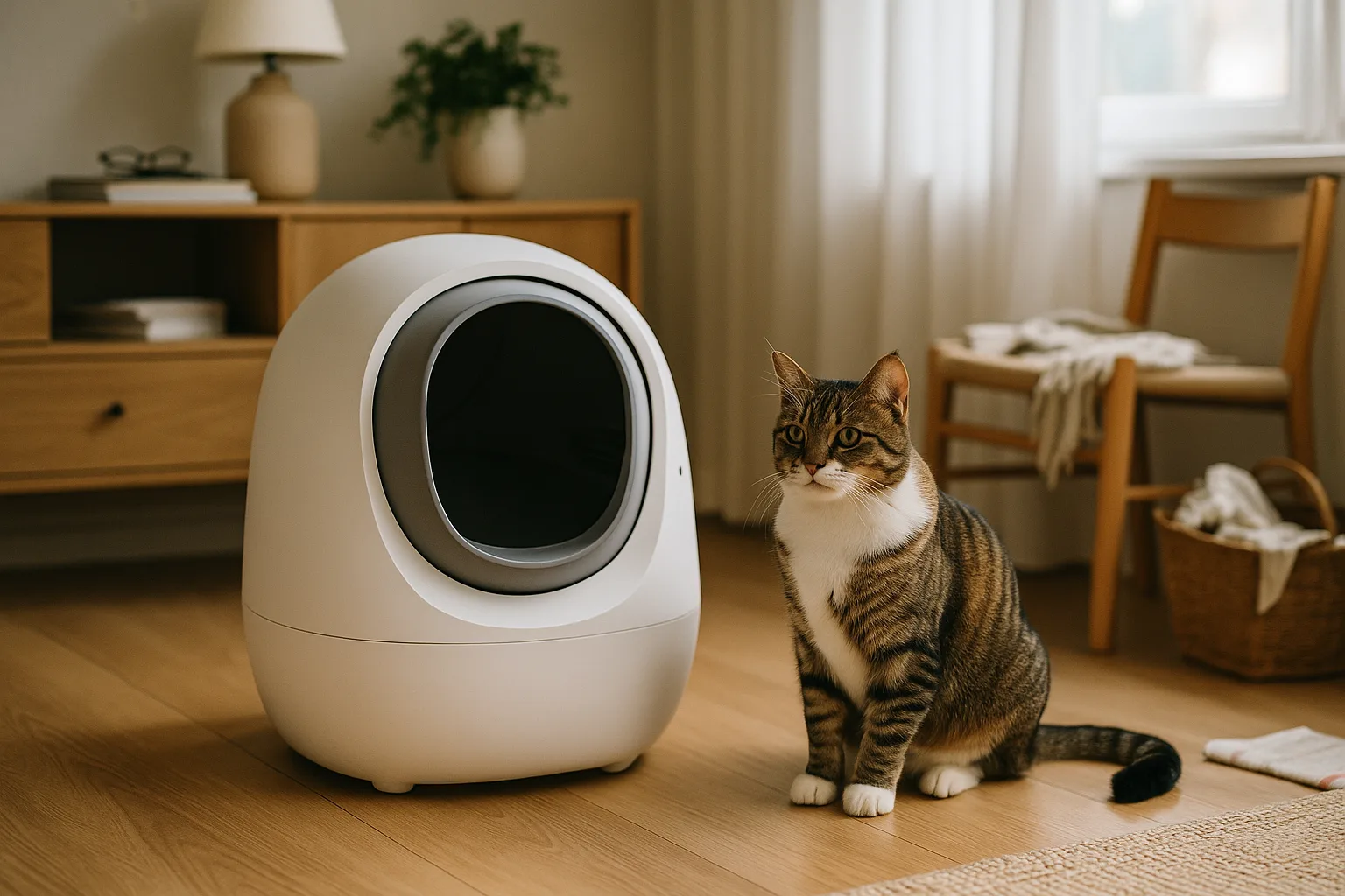 Guide : choisir une litière automatique pour chats en surpoids — Les Dimensions et Capacité : Facteurs Cruciaux pour les Chats en Surpoids
