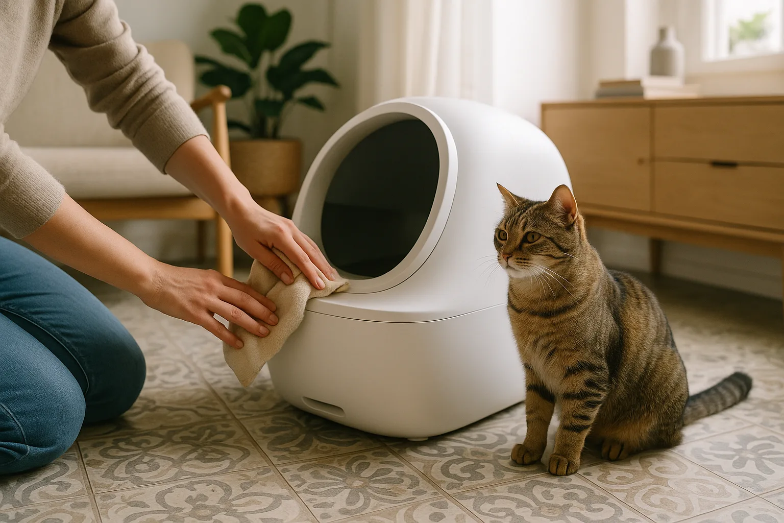 Comment bien intégrer une litière automatique dans une décoration intérieure ? — Intégrer une Litière Automatique Sans Compromettre l'Esthétique