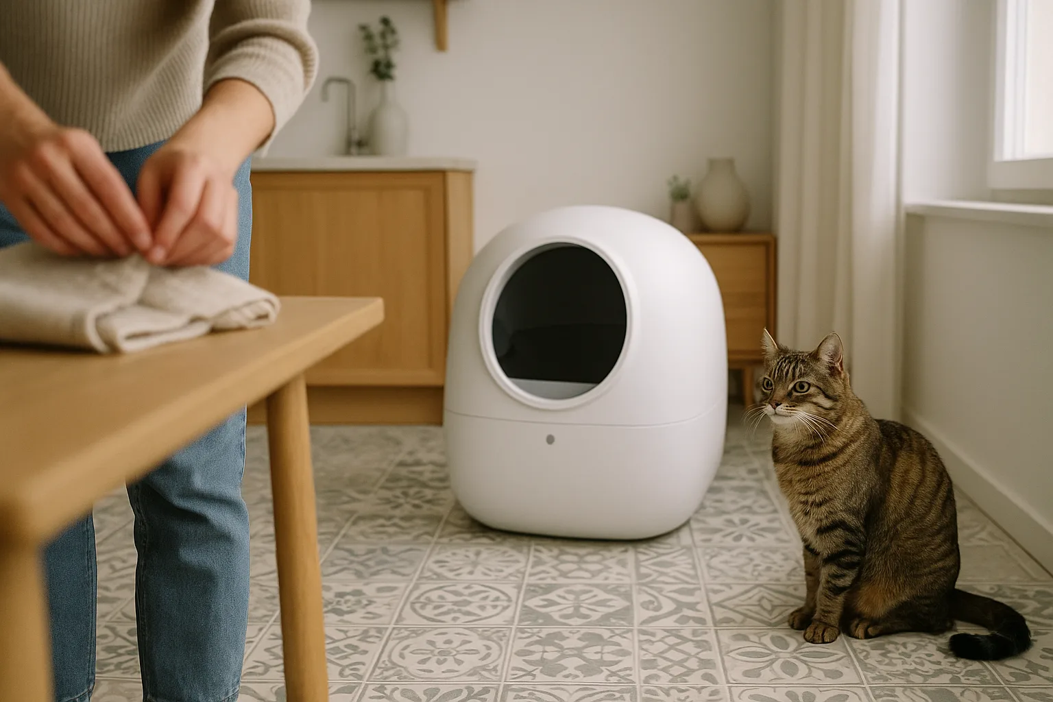 Quelle litière auto pour chat obèse ? — Facilité de nettoyage et technologie avancée