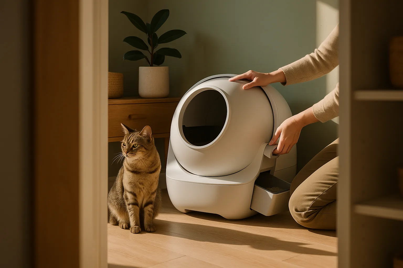 Quelle litière auto pour chat obèse ? — Les Matériaux et Leur Impact sur le Bien-être de Votre Chat