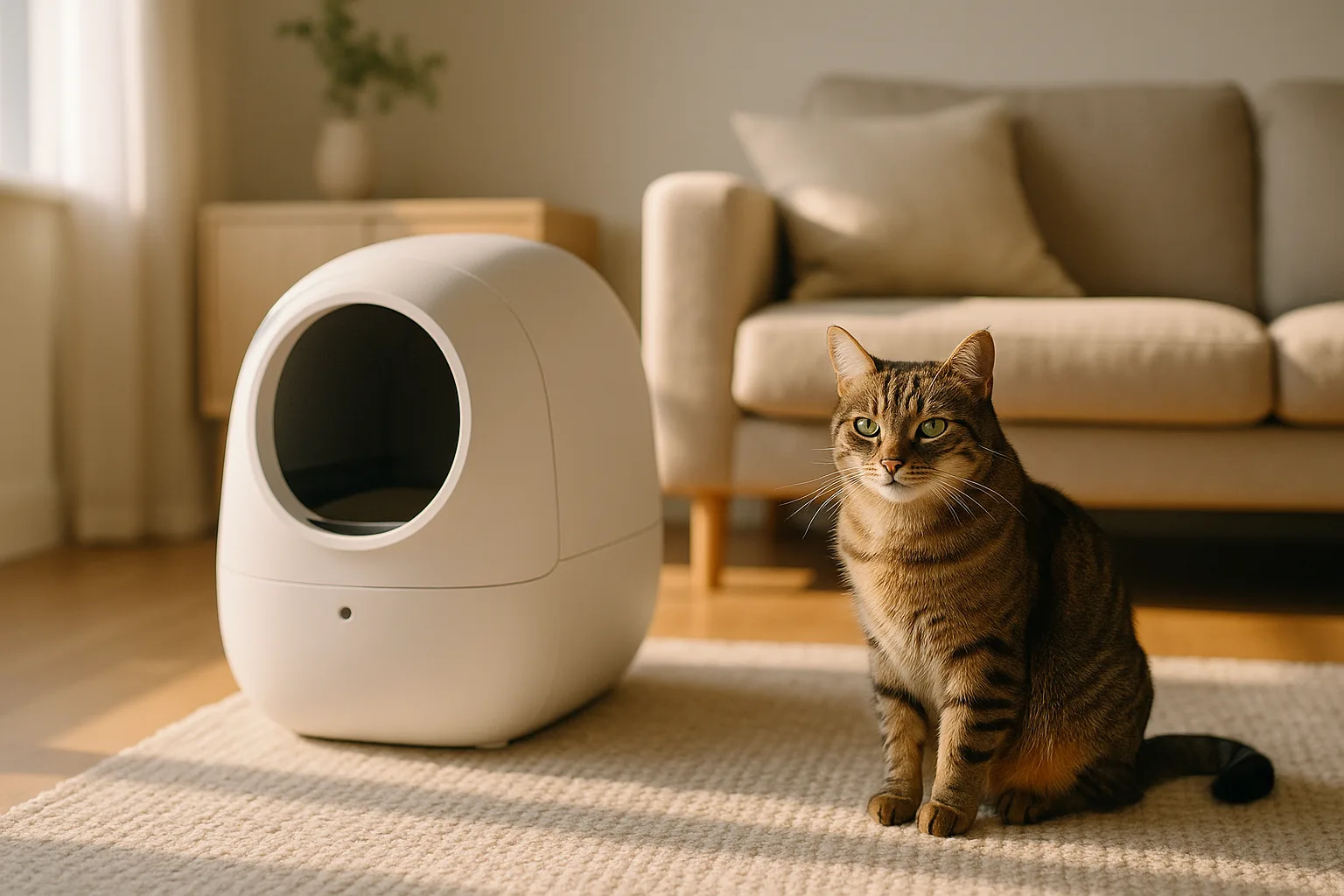 Quelle litière automatique pour un chat en surpoids ? — Adapter la taille et la hauteur de la litière aux besoins d'un chat en surpoids