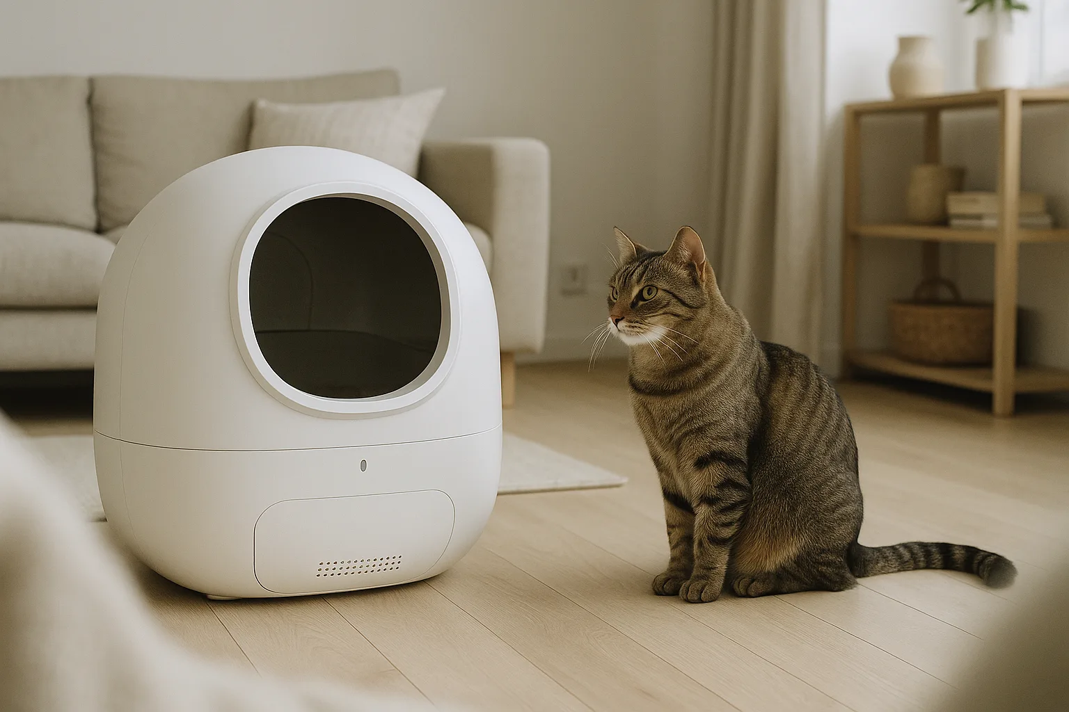 Comment choisir une litière automatique pour chats vivant en appartement ? — Optimiser l'Espace avec une Litière Automatique Compacte