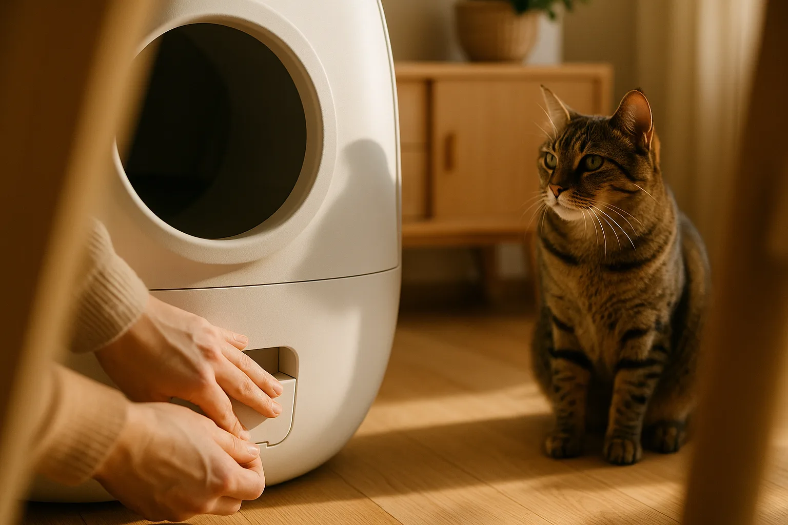 Litière automatique pour chats et chiens cohabitant : que savoir ? — Technologies Innovantes : Quand le High-Tech Rencontre le Confort Animal