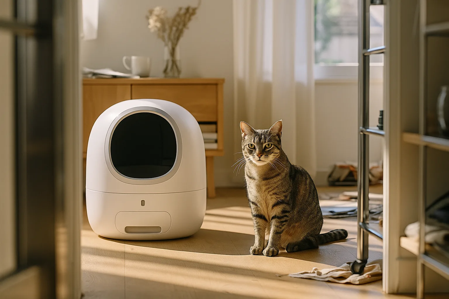 Litières automatiques pour chats avec handicaps : quelles adaptations ? — Adapter l'environnement de la litière pour un usage optimal