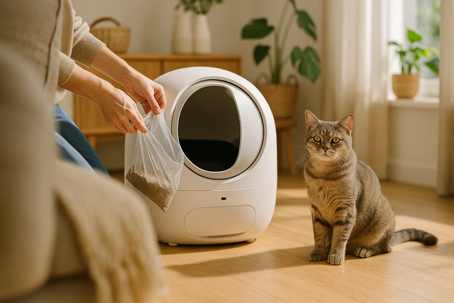 Litières automatiques et gestion des déchets : quelles solutions ? — Choisir la Litière Automatique Idéale en Fonction de Votre Mode de Vie
