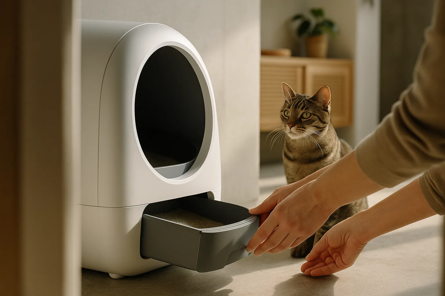 Comparatif : litière auto pour chats de grande taille — Top modèles de litières automatiques pour grands félins