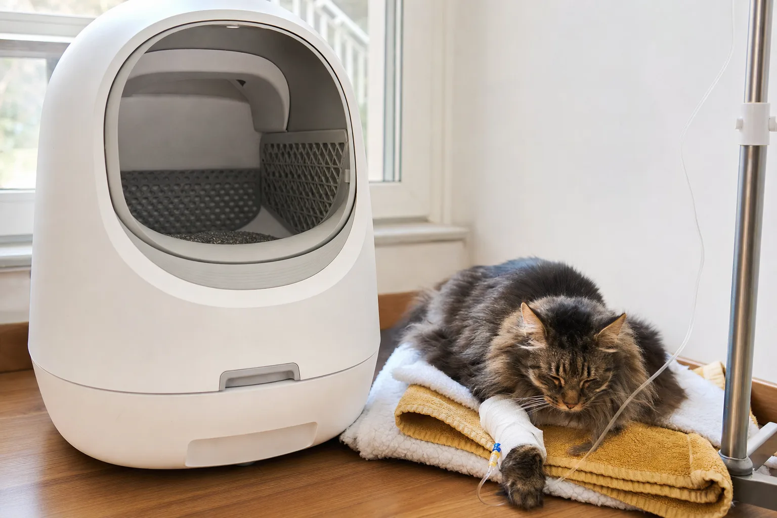 Litière automatique pour chat malade : précautions — Évaluer la Compatibilité des Modèles de Litières Automatiques