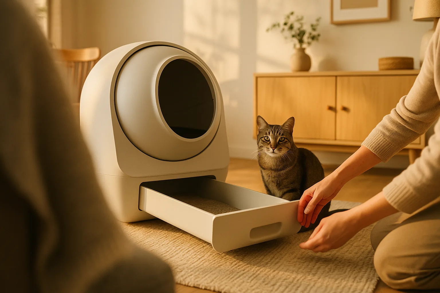 Choisir une litière automatique pour chats timides : critères à considérer — Erreurs à éviter lors de l'introduction d'une nouvelle litière