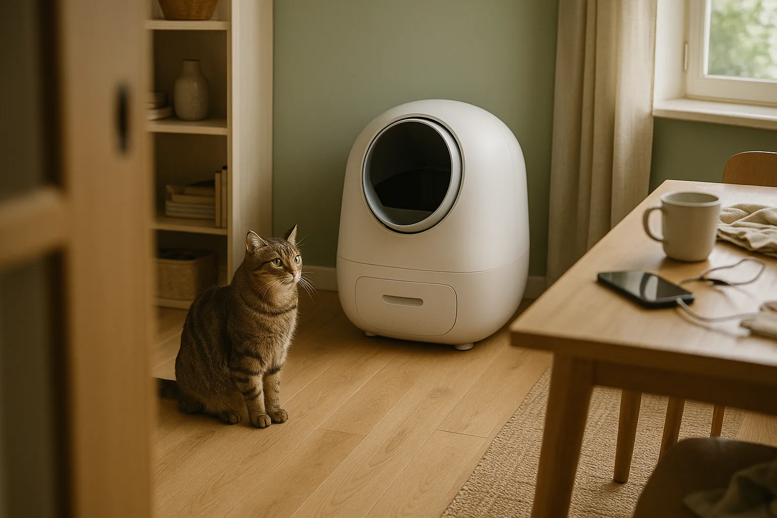 Choisir une litière automatique pour chats timides : critères à considérer — Considérations sur le Bruit : Choisir un Modèle Silencieux