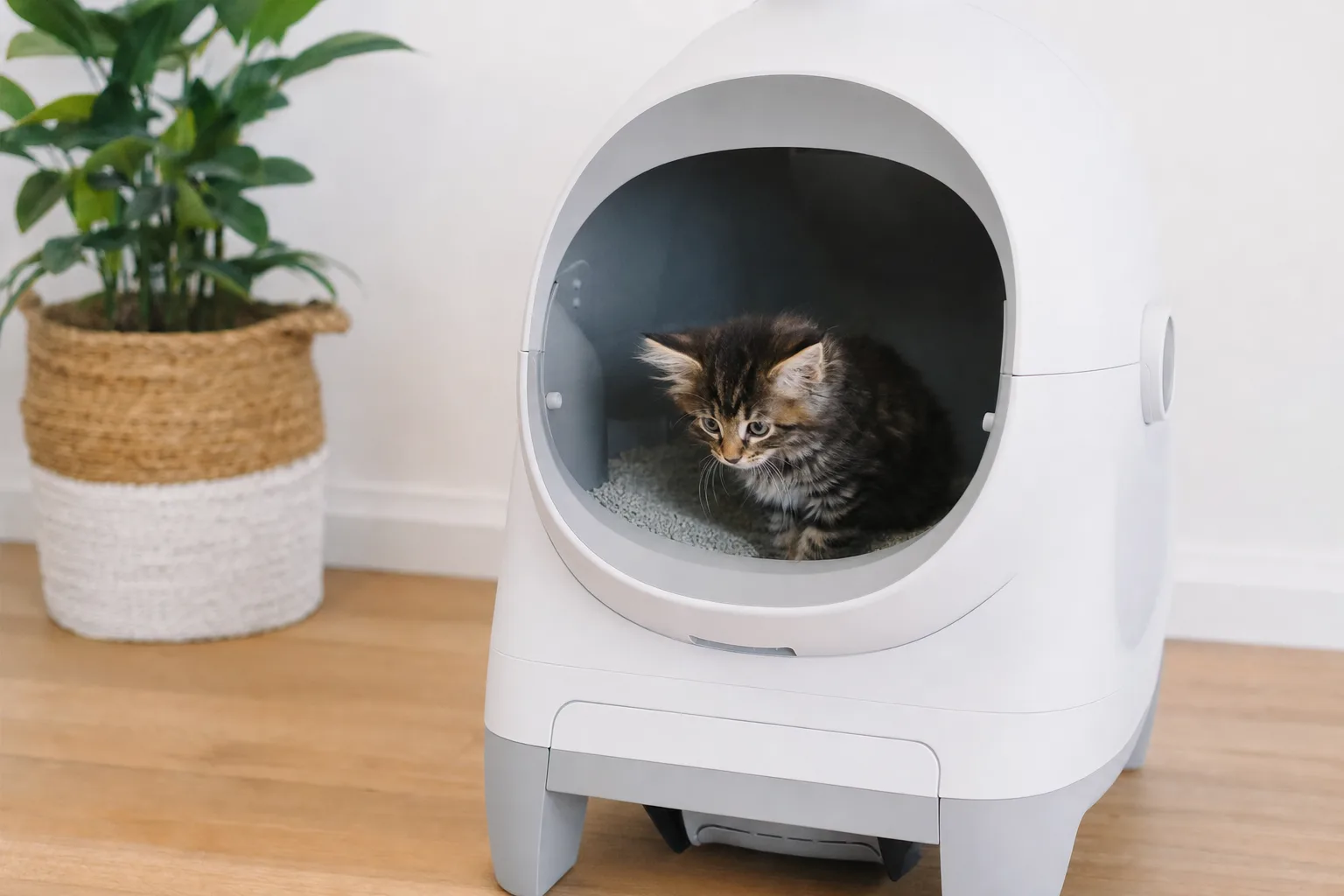 Litière automatique et chaton : quelle compatibilité ? — Précautions de Sécurité à Prendre avec un Chaton