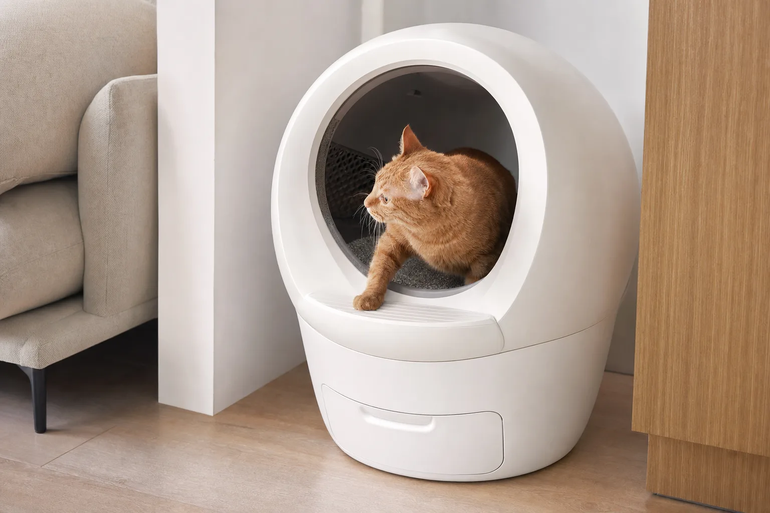Quelle litière automatique pour un petit appartement ? — Innovation et Technologie : Des Atouts Non Négligeables