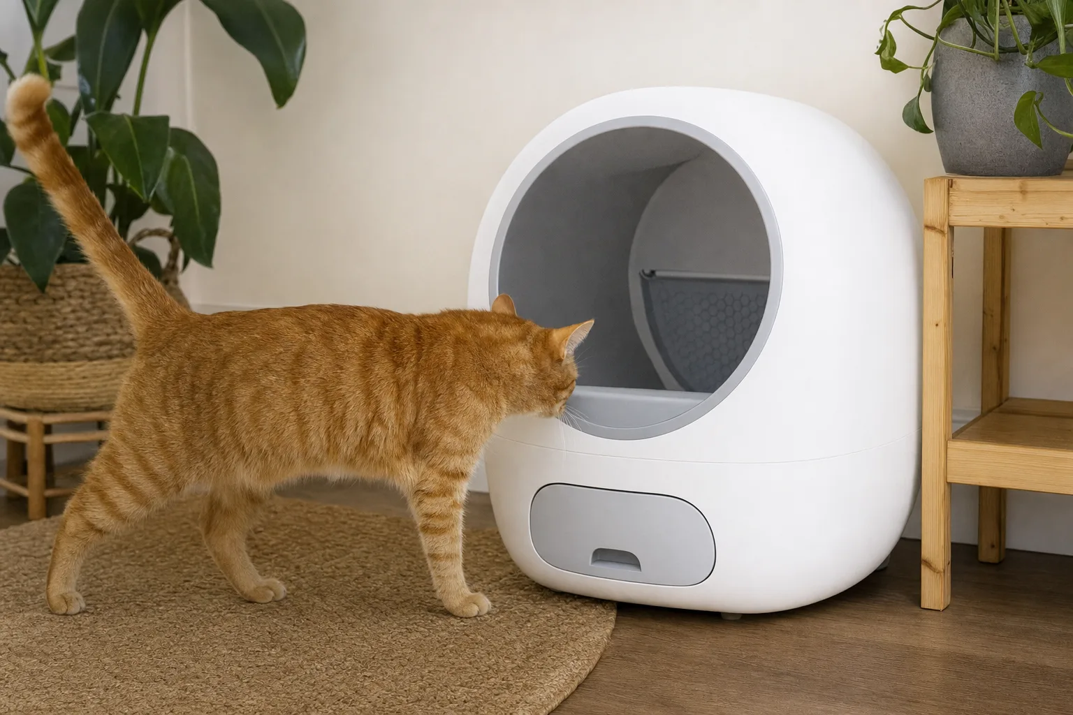 Les 5 meilleures litières automatiques pour un intérieur moderne — PetKit Pura Max 2 : Le parfait équilibre entre technologie et esthétique